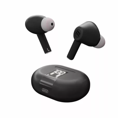 Maxell 348596 MAXPODS vezeték nélküli fülhallgató, aktív zajszűrés, TWS, Bluetooth, ENC, mikrofon