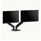 Monitor&TV tartókonzol - dupla karos, teleszkópos - asztallapra rögzíthető - 45 cm, 32"