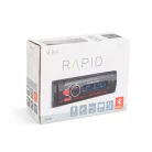 M.N.C Bluetooth autóhifi fejegység, AUX, USB, SD, autórádió és mp3 lejátszó, BT-FM-USB-SD-AUX, "Rapid" - 1 DIN - 4 x 50 W -