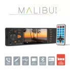 M.N.C Bluetooth autóhifi fejegység, AUX, USB, autórádió és mp3 lejátszó, BT-FM-USB-SD-AUX, Multimédiás fejegység "Malibu Star" - 1 DIN - 4 x 50 W
