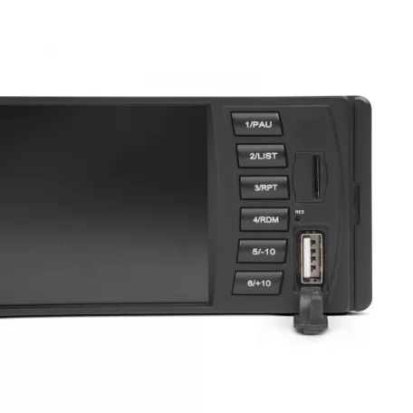 M.N.C Bluetooth autóhifi fejegység, AUX, USB, autórádió és mp3 lejátszó, BT-FM-USB-SD-AUX, Multimédiás fejegység "Malibu Star" - 1 DIN - 4 x 50 W