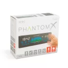 M.N.C Bluetooth autóhifi fejegység, AUX, USB, SD, autórádió és mp3 lejátszó, BT-FM-USB-AUX, LED "PhantomX" - 1 DIN - 4 x 50 W - gesztusverzélés - MP3