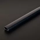 LED aluminium profil sín - 1000 x 17 x 8 mm - U profil - fekete