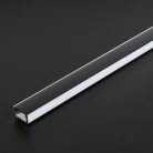 LED aluminium profil sín - 2000 x 17 x 8 mm - U profil - fehér
