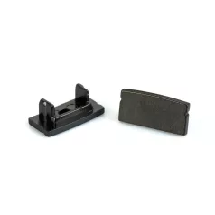 LED aluminium profil végzáró (41010hez) - 2 db - fekete