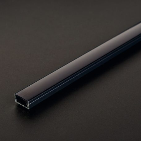 LED aluminium profil takaró búra - fekete - 1000mm (41010/41011hez)