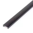 LED aluminium profil takaró búra - fekete - 2000mm (41010/41011hez)