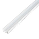 LED aluminium profil sín - 2000 x 23(17) x 8 mm - süllyeszthető U profil - fehér