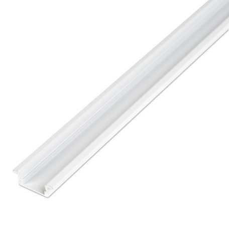 LED aluminium profil sín - 2000 x 23(17) x 8 mm - süllyeszthető U profil - fehér