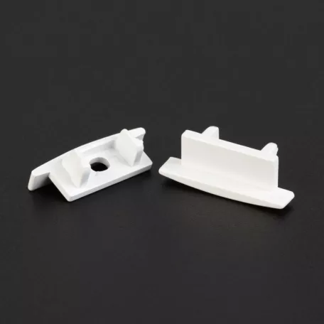 LED aluminium profil végzáró (41011hez) - 2 db - fehér