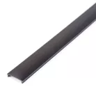 LED aluminium profil takaró búra - fekete - 1000 mm (41011A1-hez)