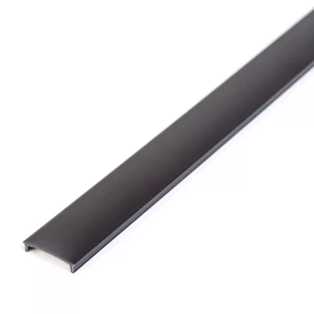 LED aluminium profil takaró búra - fekete - 2000 mm (41011A2-höz)