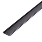 LED aluminium profil takaró búra - fekete - 2000 mm (41011A2-höz)