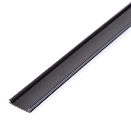 LED aluminium profil takaró búra - fekete - 2000 mm (41011A2-höz)