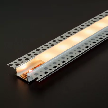 LED aluminium profil sín - vakolható, gipszkartonba süllyeszthető - 1000 x 61 x 13 mm