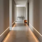 LED aluminium profil sín - vakolható, gipszkartonba süllyeszthető - 1000 x 61 x 13 mm