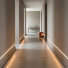   LED aluminium profil sín - vakolható, gipszkartonba süllyeszthető - 1000 x 61 x 13 mm