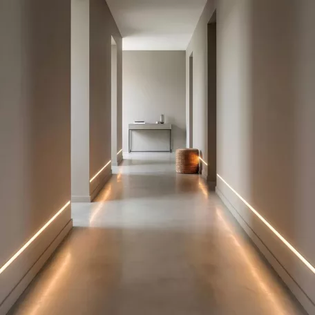 LED aluminium profil sín - vakolható, gipszkartonba süllyeszthető - 1000 x 61 x 13 mm