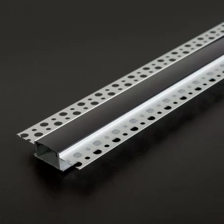 LED aluminium profil takaró búra - fekete - 1000 mm (41025A1-hez)
