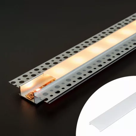 LED aluminium profil takaró búra - opál - 1000 mm (41025A1-hez)