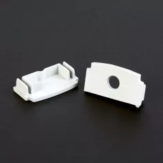 LED aluminium profil végzáró (41026hoz) - 2 db - fehér