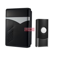 Vezeték nélküli csengő, 80m, fekete