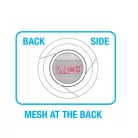 Süllyesztett szellőzőrács kerek 95mm