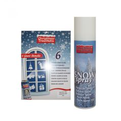 Hó spray 150ml + 6 db nagy sablon