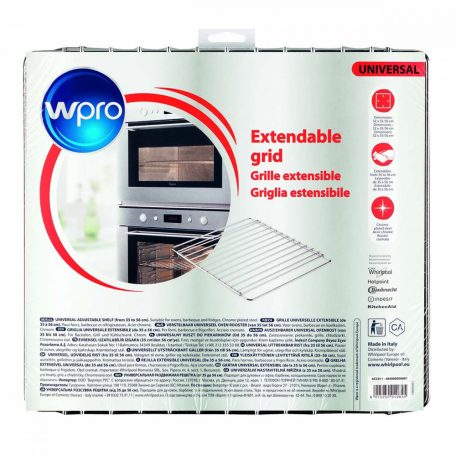 ACC011 állítható sütőrács, rozsdamentes acél króm