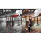 4DB Motoros Kültéri WIFI-s Onvif IP WIFI kamera full HD applikáció YCC365 vezeték nélküli forgatható 360fok Távolról Vezérelhető 2 Antennás HD Kültéri Kamera 2mp-s mozgáskövetés, éjjellátó funkció