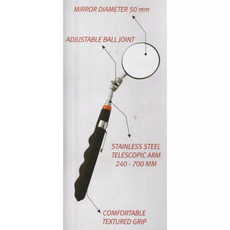 Teleszkópos vizsgáló tükör 24-70 cm - 90465
