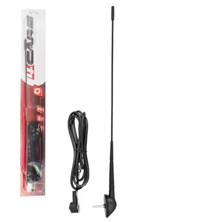 Antenna 44 cm, 5 mm, 2 m kábel, DIN, dönthető - 90557