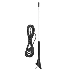 Antenna 40 cm, 5 mm, 3 m kábel, DIN (VW Golf) fix - 90595