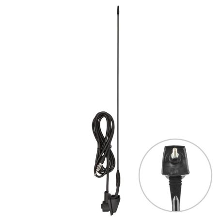 Antenna 41 cm, 6 mm, 3 m kábel, DIN, dönthető - 90601