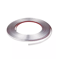   Ütközésvédő krómcsík, öntapadós, 9x4 mm, 8 m - 90922