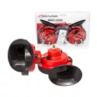 Csigakürt pár, relével, piros-fekete, 12V - 91592