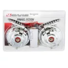 Csigakürt pár, relével, króm, 12V - 91608