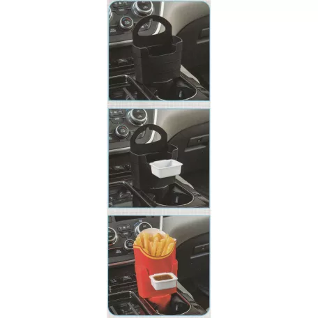 Autós sült krumpli és szósztartó II. - pohártartóba - 91684