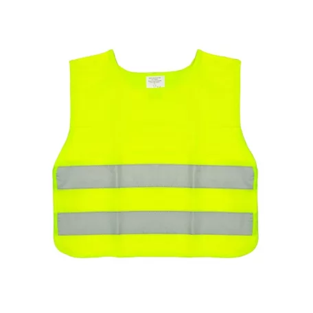 Fényvisszaverő mellény, gyerek méret, sárga EN471