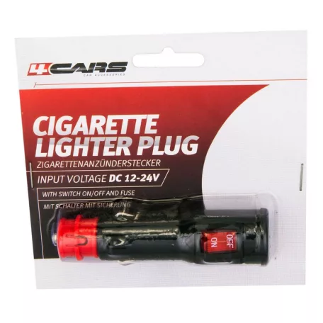 Szivargyújtó csatlakozó, kapcsolóval 12-24V - 91998