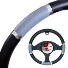 Volánvédő 37-39 cm fekete, világosszürke betétekkel - 92247