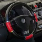 Volánvédő 37-39 cm fekete, piros betétekkel - 92254