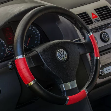 Volánvédő 37-39 cm fekete, piros betétekkel - 92254