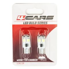 Izzó 4LED 12V CANBUS 5050SMD T10, 2 db - 92537