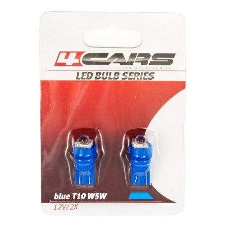 Izzó 1LED12V T10 kék, 2 db - 92735