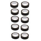 Szigetelőszalag, fekete, 10 m x 15 mm, 10 db-os csomag - 93459