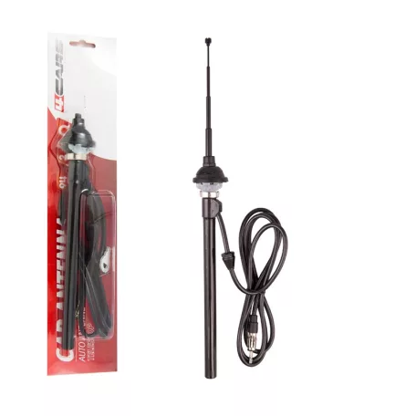 Antenna teleszkópos, fekete max. 94 cm, 2 m kábel DIN - 93855