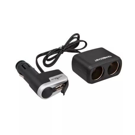 Szivargyújtó elosztó 2x12-24V, 1xUSB 5V/500 mA - 94142