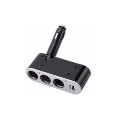 Szivargyújtó elosztó 3x12-24V, 1xUSB 5V/500 mA - 94159