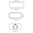 Kipufogóvég, krómozott - 94371